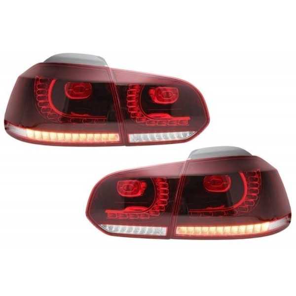 Feux Arrières Full LED pour VW Golf 6 VI 08-13 Cerise Rouge R20 GTI...