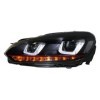 Phares pour VW Golf 6 VI 08-13 Golf 7 3D LED DRL U-Look Lumière qui...