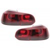 Feux Arrières LED pour VW Golf 6 08-13 R20 Look Rouge/Fumée Tournan...