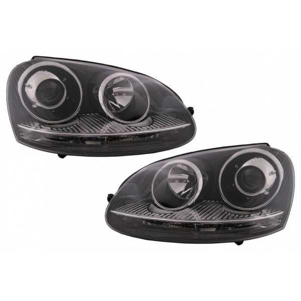 Phares pour VW Golf 5 V 03-07 Jetta 05-10 GTI R32 Look Xenon Chrome...