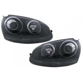 Les phares de look Xenon adaptÃ©s a VW Golf 5 V MK5 (2003-2007) Jetta (2005-2010) GTI R32 Black Edition