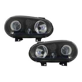 Phares pour VW Golf 4 09.1997-09.2003 LumiÃ¨re R32 Design Noir