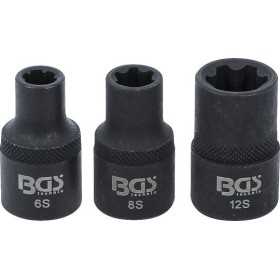 Jeu de douilles profil cannelÃ© pour RIBE M6S M8S M12S 3 piÃ¨ces