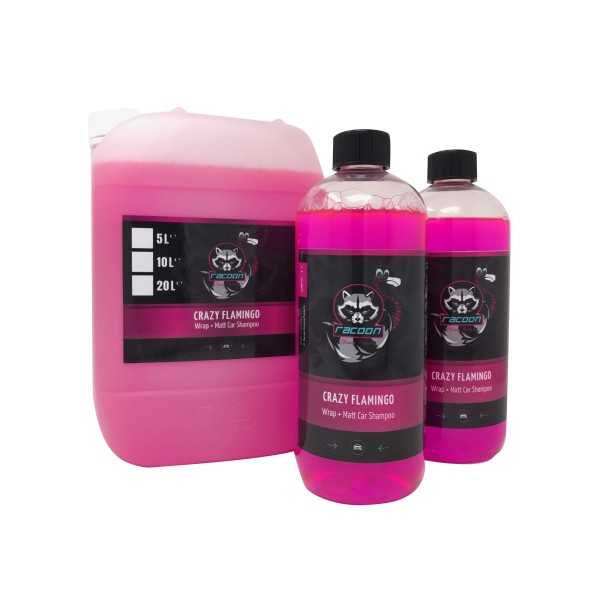 CRAZY FLAMINGO Wrap + Mate Car Shampoing - 50ml | Racoon | Shampoing