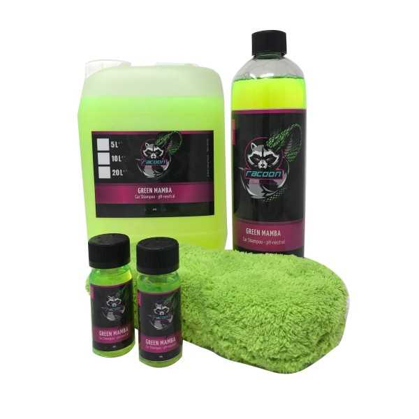 GREEN MAMBA Car Shampoing / pH neutre - 50ml | Racoon | Shampoing