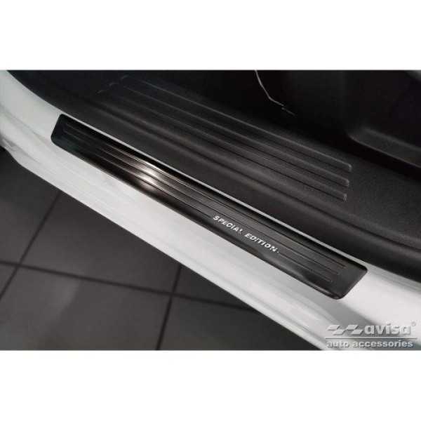 Seuils de porte en acier inoxydable noir pour Opel Mokka 2020- - 'S...
