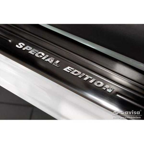 Seuils de porte en acier inoxydable noir pour Opel Mokka 2020- - 'S...