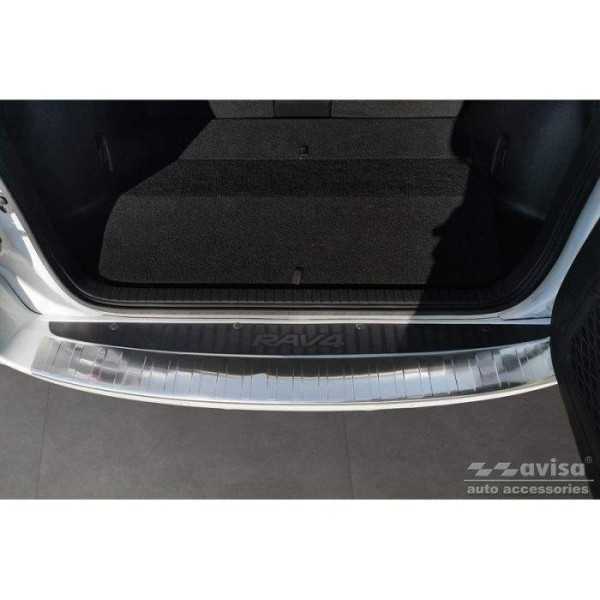 Protection de seuil arrière inox sur mesure pour Toyota RAV-4 III 2...