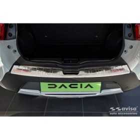 Protection de seuil arrière inox sur mesure pour Dacia Spring 2020-...