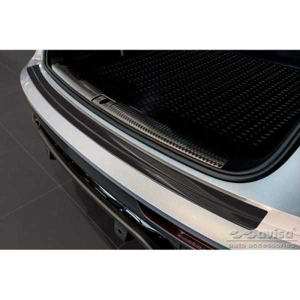 Protection de seuil arriÃ¨re inox noir sur mesure pour Audi Q5 Sportback 2020- incl. S-Line