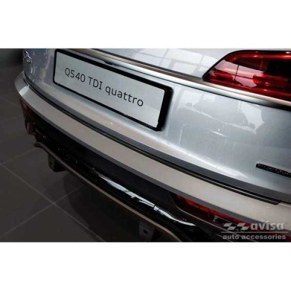 Protection de seuil arrière inox noir sur mesure pour Audi Q5 Sport...