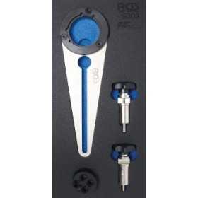 Insert de servante d'atelier 1/3 : Jeu de cales et dâ€™outils de rotation de poulie pour vilebrequin pour BMW 2 5D