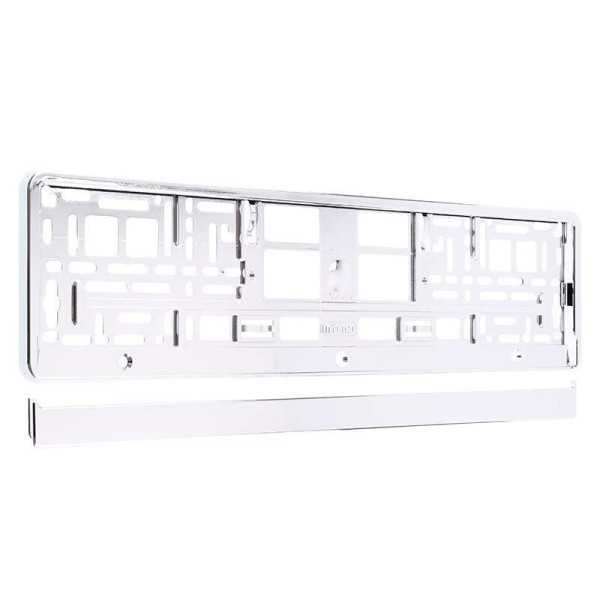 Cadre de plaque d'immatriculation avec bordure chromÃ©e