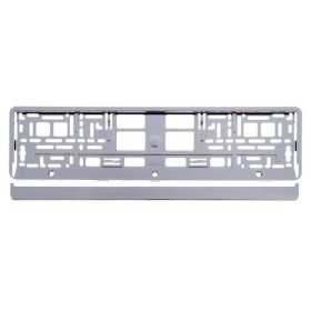 Cadre de plaque d'immatriculation avec bordure chromée | CARMOTION ...