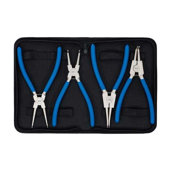 Jeu de pinces Ã  circlips 225 mm 4 piÃ¨ces