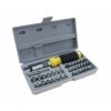Tournevis avec jeu de 41 embouts et douilles en coffret