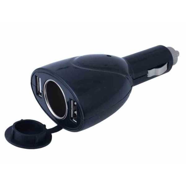 Chargeur   adaptateur pour allume cigare 12 24V