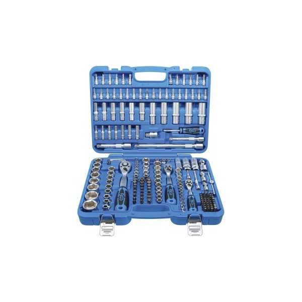 Jeu de douilles Ã  six pans 6 3 mm 1/4" / 10 mm 3/8" / 12 5 mm 1/2" en pouce 192 piÃ¨ces