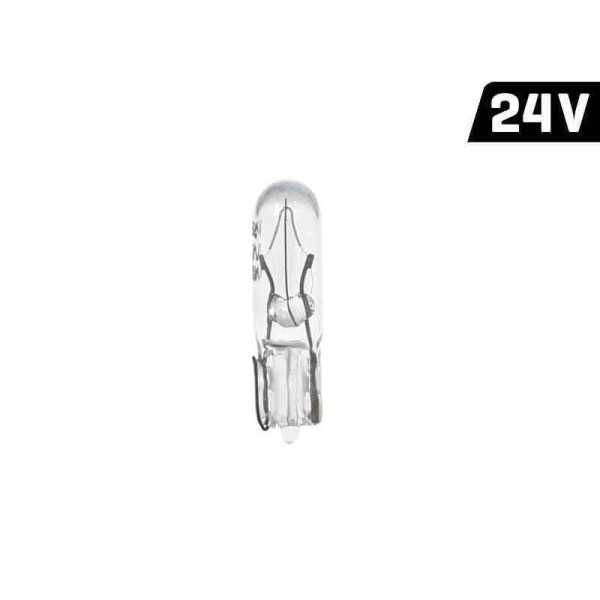 Lots de 10 Ampoules VISION W1.2W T5 24V 1.2W W2x4.6D