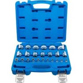 Jeu de douilles six pans 6 3 mm 1/4" 12 5 mm 1/2" en pouce 24 piÃ¨ces