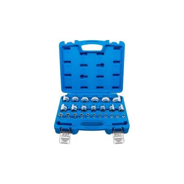 Jeu de douilles six pans 6 3 mm 1/4" 12 5 mm 1/2" en pouce 24 piÃ¨ces