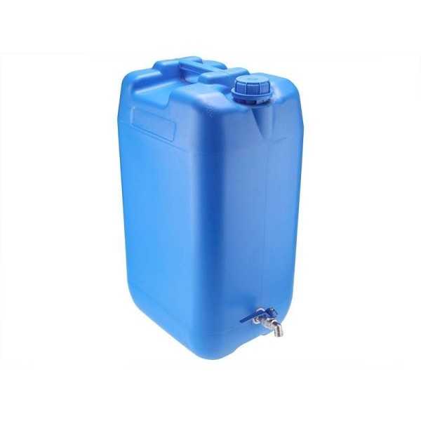 Bidon d'eau 30L avec valve en mÃ©tal