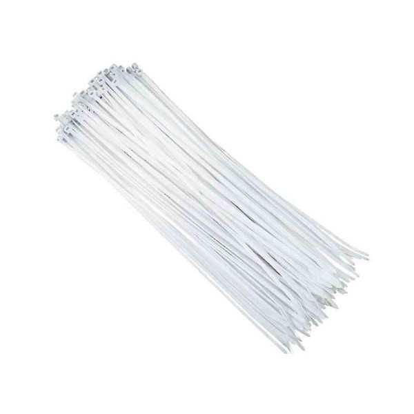 Colliers de serrage en nylon 300x3,6 mm, blanc, 100 pcs. | CARMOTIO...