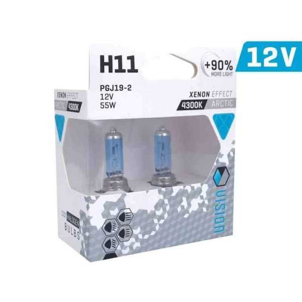 Ampoules VISION blanc arctique H11 12V 55W PGJ19-2 U E4   90 