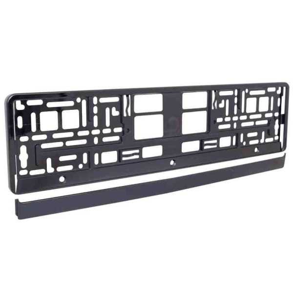 Cadre de plaque d'immatriculation mÃ©tallisÃ© noir