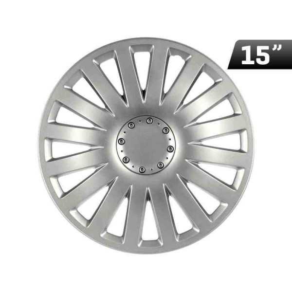 Enjoliveur Smart argent 15 Pouces 1 pc.