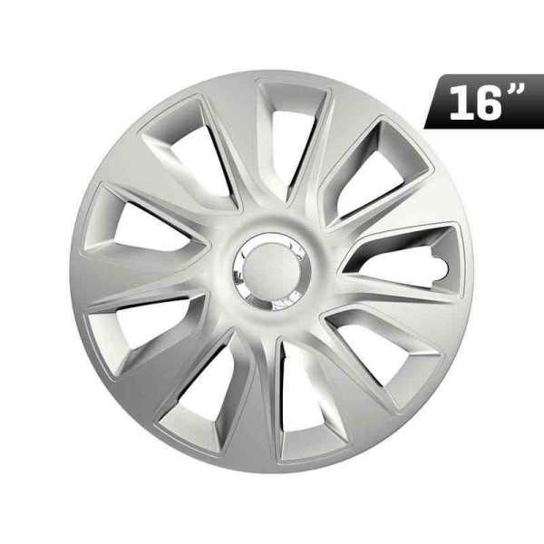 Enjoliveur Stratos RC argent 16 pouces  1 pc.