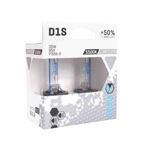 Ampoules au xÃ©non VISION D1S 5500K 85V 35W PK32d-2   50  illimitÃ© blanc