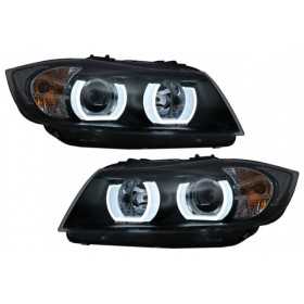 U-LED 3D Phares XÃ©non pour BMW 3 E90 Limo E91 Touring 03.2005-08.2008 LHD Noir