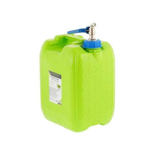 RÃ©servoir d'eau avec une longue valve en mÃ©tal dans le bouchon