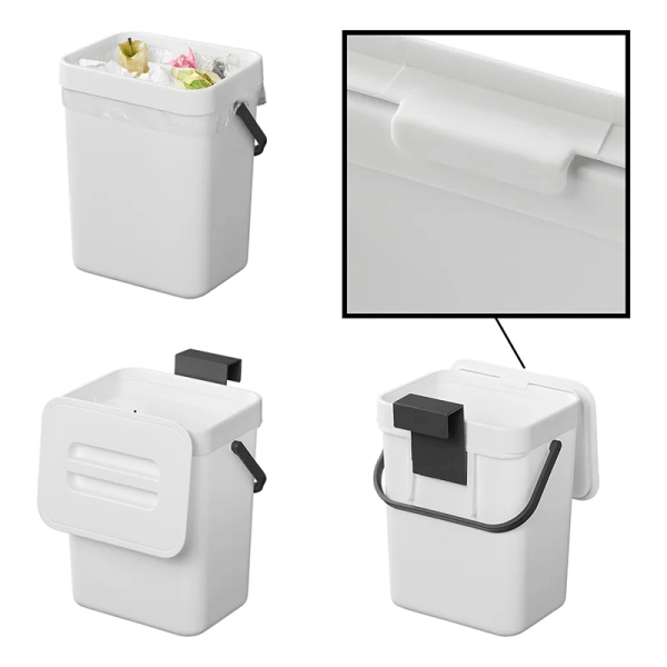 Poubelle avec couvercle 3L pour caravane / camping-car | ProPlus | ...