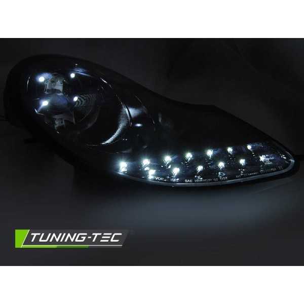 PHARES DAYLIGHT TOUT NOIR BRILLANT pour PORSCHE BOXSTER 96-04 /911 ...