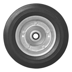 Roulette roue jockey jante métal avec pneu caoutchouc 200x60mm | Pr...