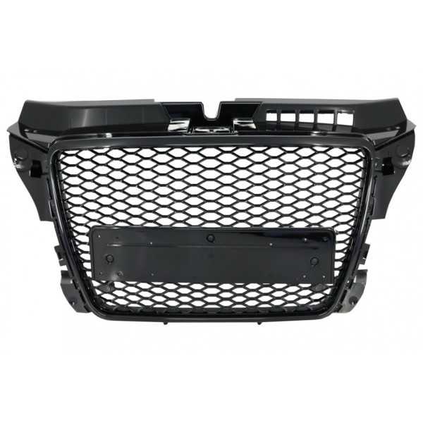 Sans EmblÃ¨me Grille pour AUDI A3 8P Facelift 2007-2012 RS Look Nid d'abeille couvercles PDC