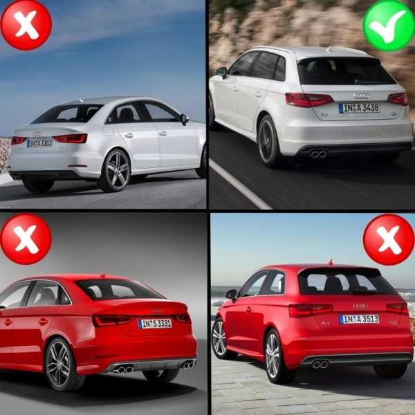 Diffuseur Pour Audi A3 8V Hatchback Sportback 2012-2015 Échappement...