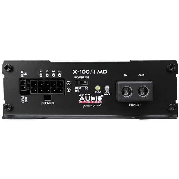 Amplificateur à 4 canaux série X-ION MICRO | AudioSystem | Amplific...