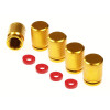 Bouchons de valve en aluminium, 5 pcs, doré | CARMOTION | Bouchon d...