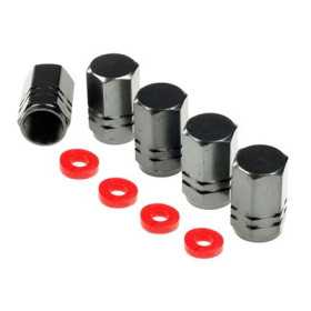 Bouchons de valve, hexagonaux en aluminium, 5 pcs,, couleur bronze ...