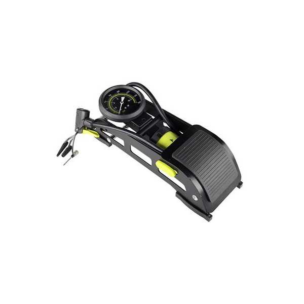 Pompe à pied monopiston avec manomètre analogique, max 11 BAR / 160...