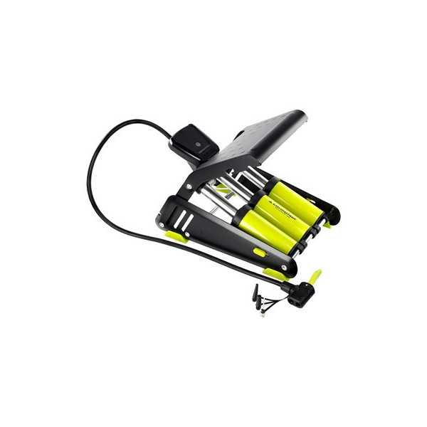 Pompe à pied à trois pistons avec manomètre numérique, max 8 BAR / ...