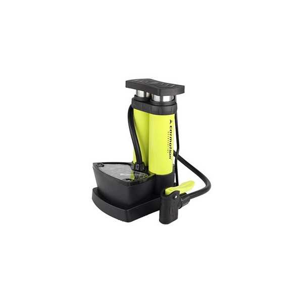 Pompe à pied à deux pistons avec manomètre analogique, max 10 BAR /...