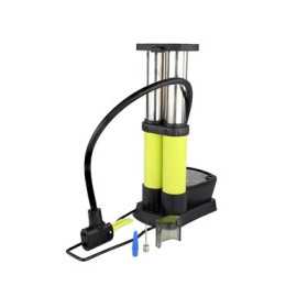 Pompe à pied à deux pistons avec manomètre analogique, max 10 BAR /...