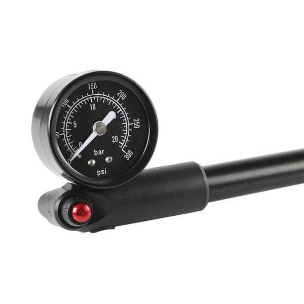 Pompe à main haute pression pour amortisseur, avec manomètre, max 2...