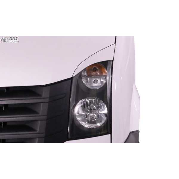 Couvre phares RDX pour VW Crafter (2006-2017) blanc brillant Light ...