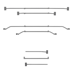 Support de bâche réglable 100-155cm pour bâche de remorque | ProPlu...