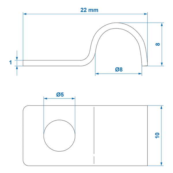 Collier fixation câble 8 mm | ProPlus | Accessoires divers